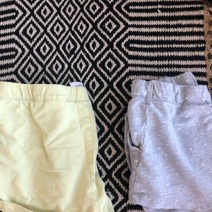 Yellow and Grey PJ shorts